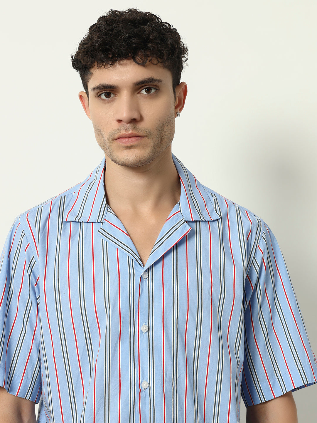 Skyline Stripe: Men's Relaxed Fit Resort Shirt