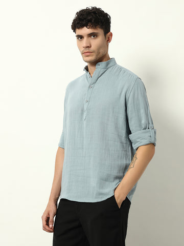 Opal Sky: Artisan Cotton Henley