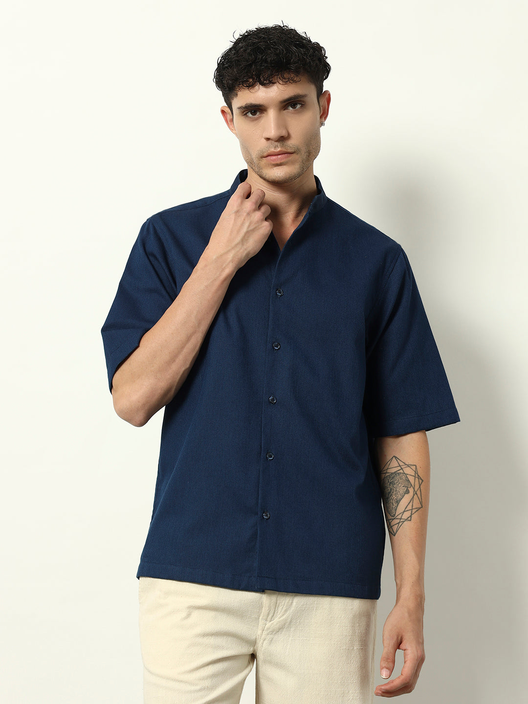 Regal Indigo – Heritage Half-Sleeve Shirt