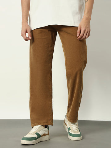 Deep Tan Corduroy Fit