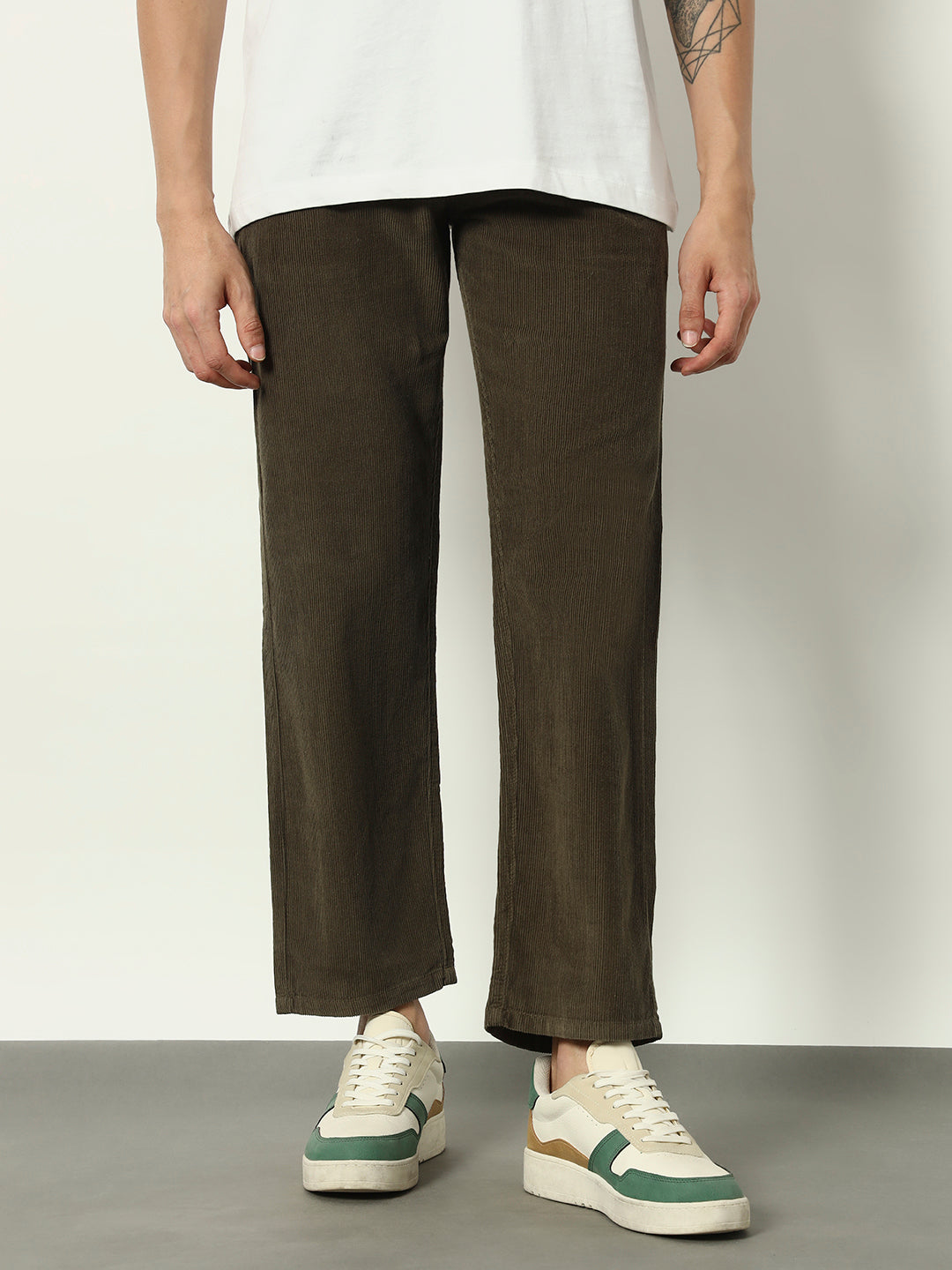 Olive Grove Corduroy Pants
