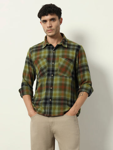 MetroPlaid Shirt in Forest Fade