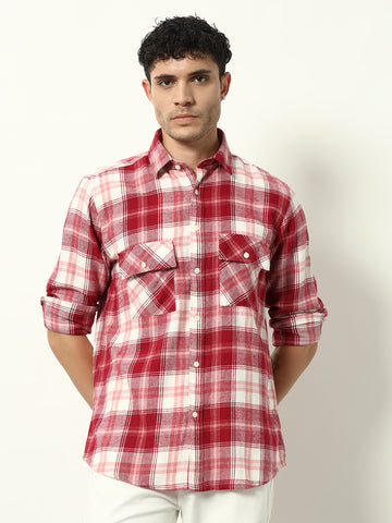 The Urban Check Flannel – Crimson Edition