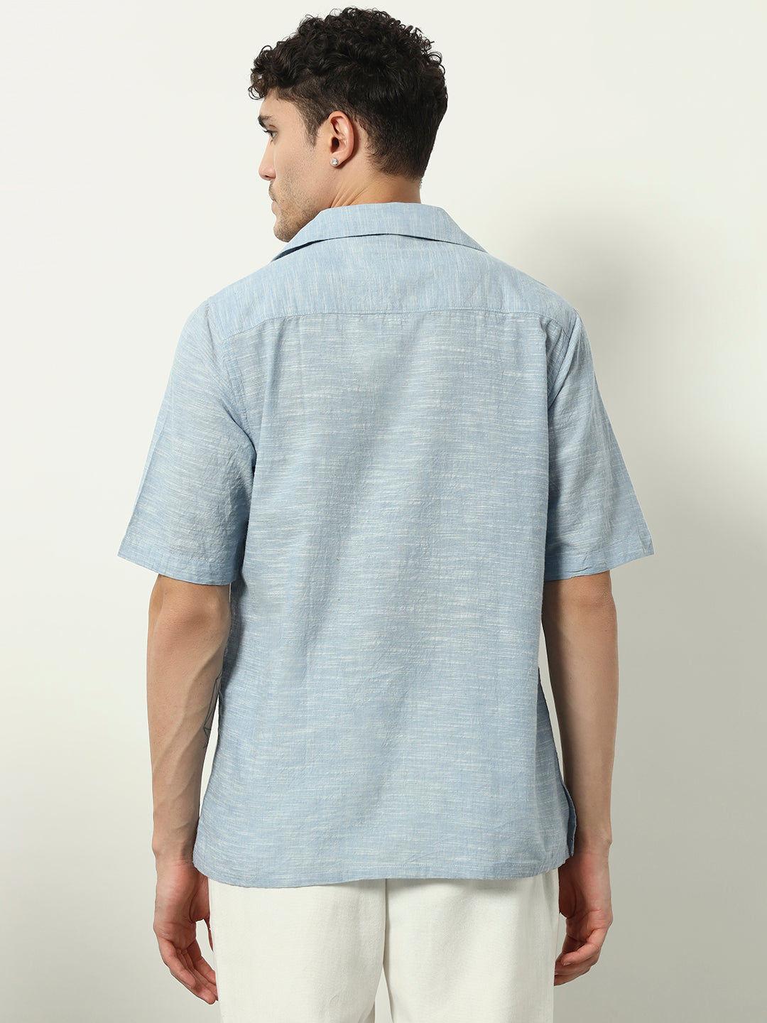 Urban Cloud: Contemporary Cuban-Collar Shirt