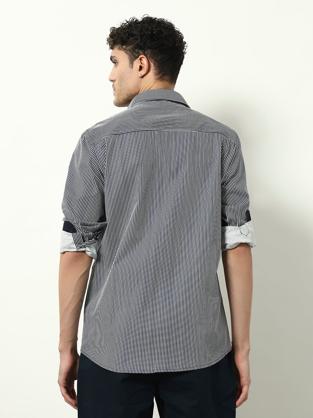 Navy Crest: Signature Contrast Shirt